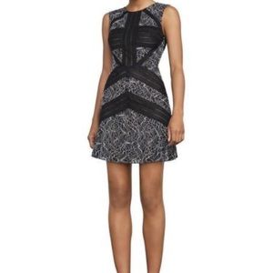 BCBGMAXAZRIA black lace cocktail dress size 4